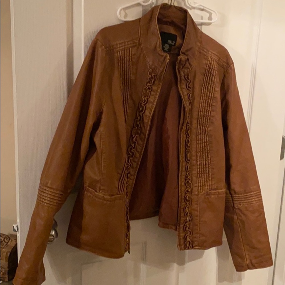 Light Brown Leather Jacket 🌟